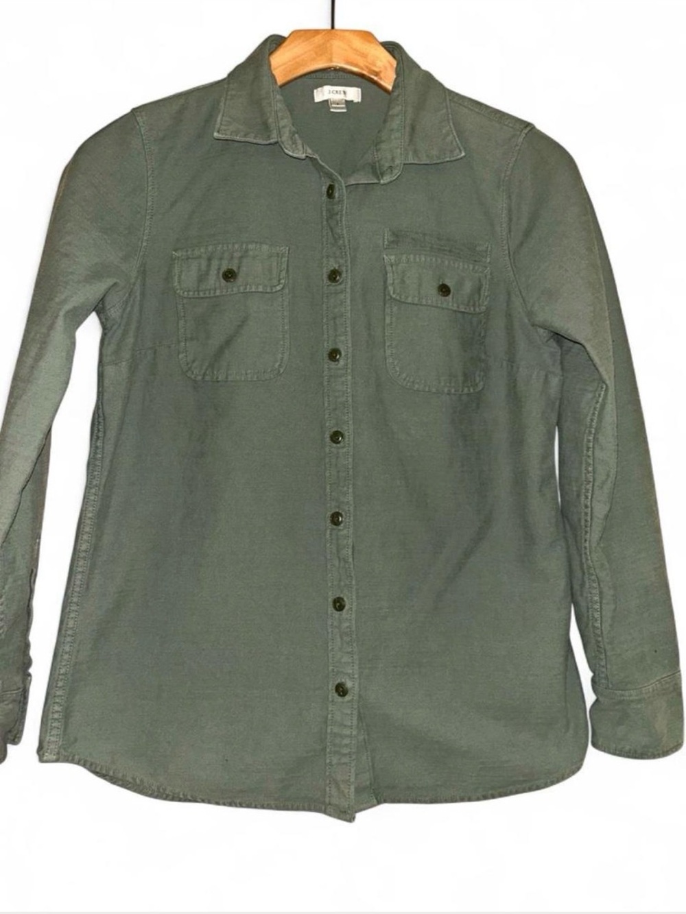 J. Crew Olive Green Button-Down Shirt
